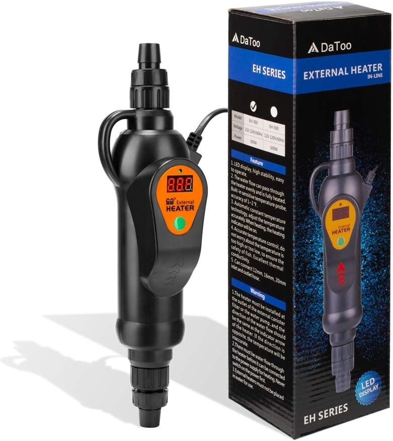Aquarium External Heater In-Line Fish Tank External Heater 300W for Canister Fil