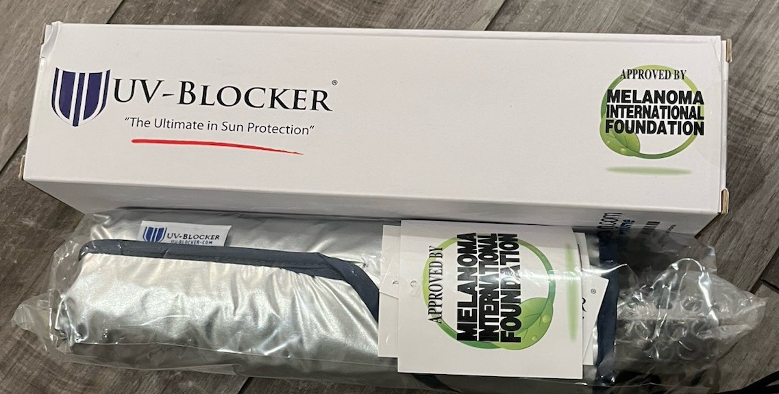 UV-Blocker Compact Folding Umbrella Silver Black UV Blocking