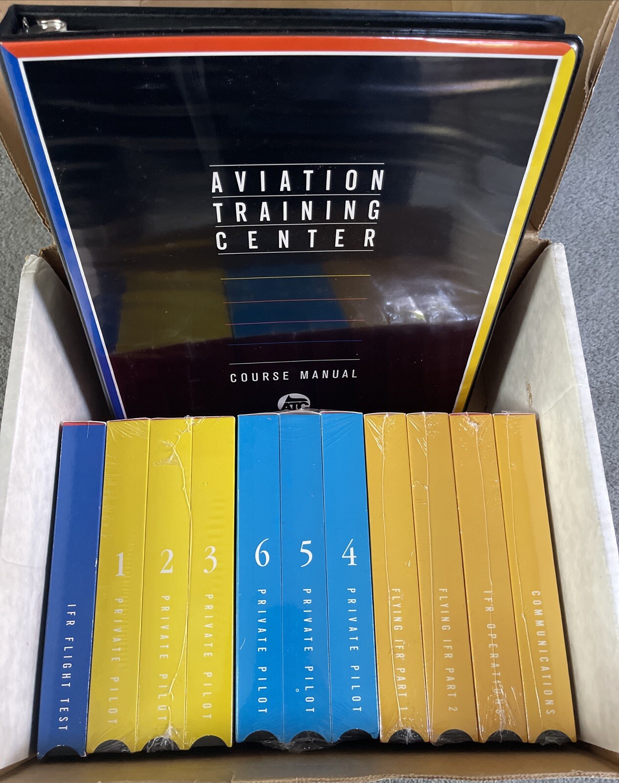 Aviation Training Center Course Manual W/ 11 Training VHS Tapes Vintage 1988