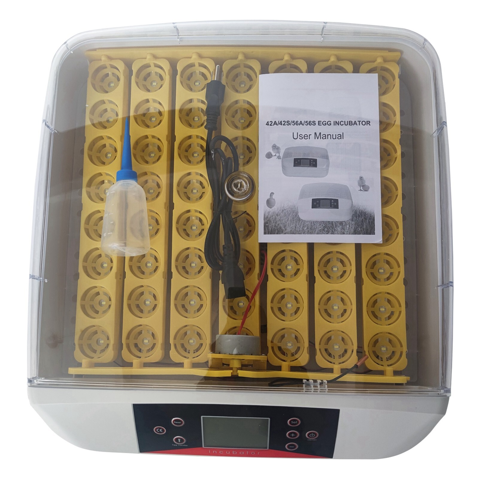 110V 80W Smart PID Incubator 56 Eggs Chick Incubator Egg Hatching Machine