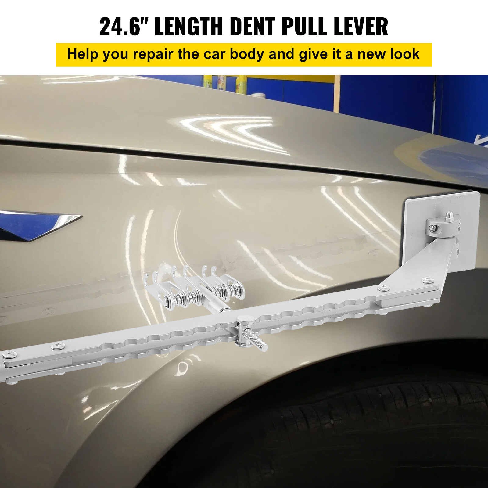 Car Dent Bar Puller Pull Lever Pulling Kit Removal Hammer Repair Auto Body Tool