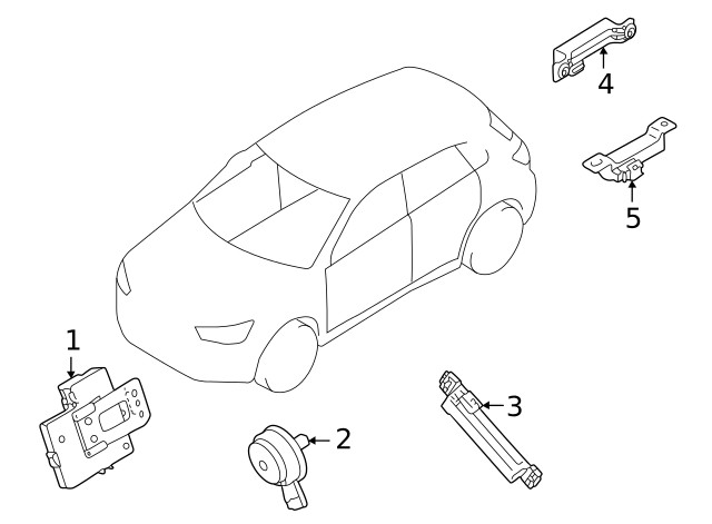 Genuine Mitsubishi Warning Buzzer 8637C257