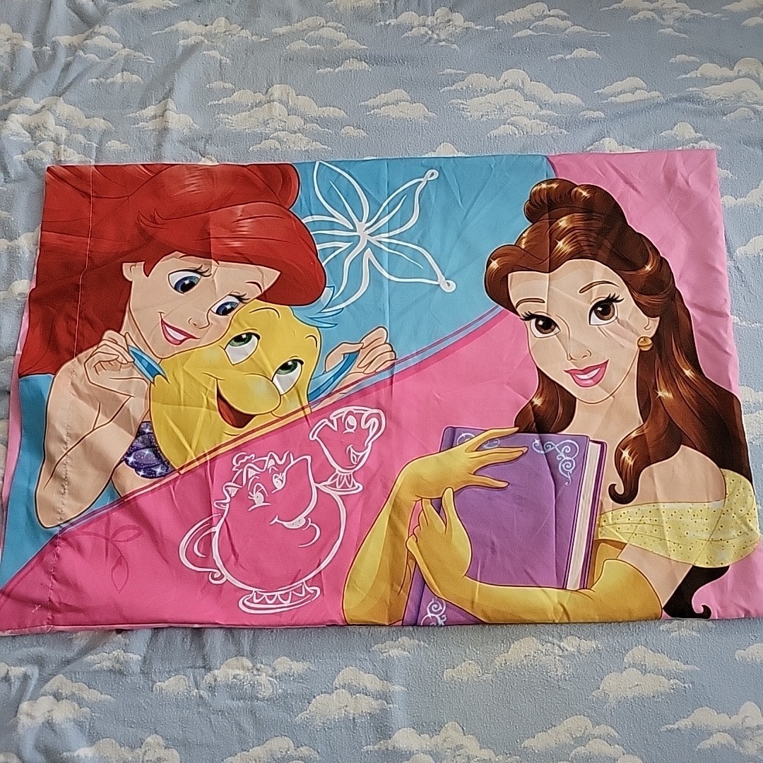 2017 Disney Standard Polyester Pillowcase Ariel Belle Rapunzel