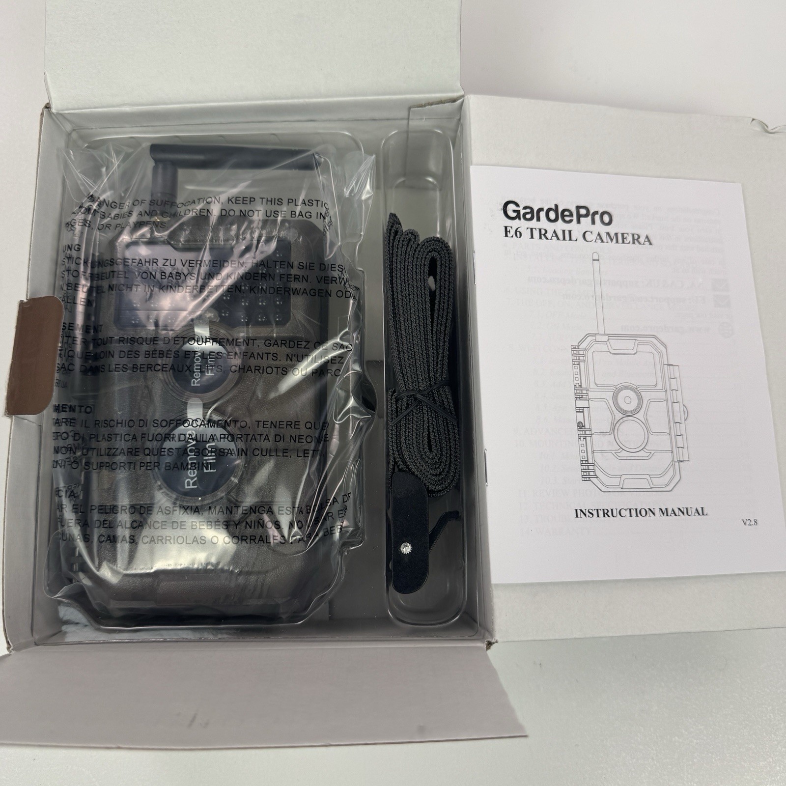 NEW GardePro E6 Trail Camera 48MP Wifi and Bluetooth Camo