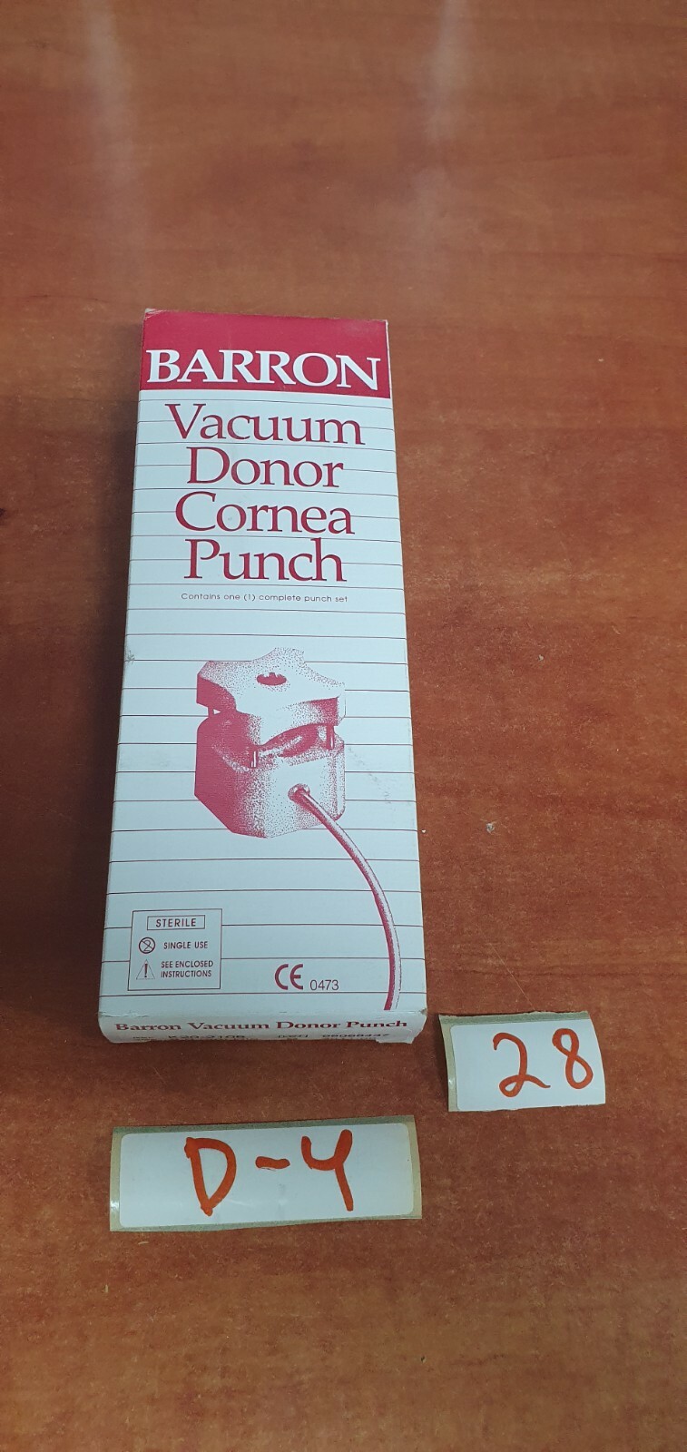 BARRON VACUUM DONOR CORNEA PUNCH SIZE: 8.00MM DIA K20-2108 EXPIRED