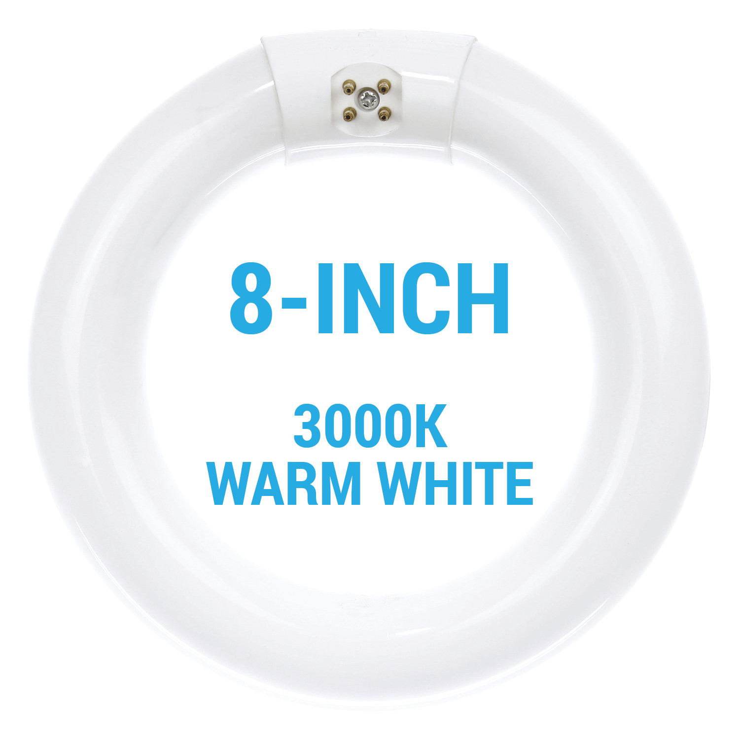 FC8T9/WW 8-Inch T9 Round Fluorescent Circline 22W 3000K Warm White G10Q 4-Pin