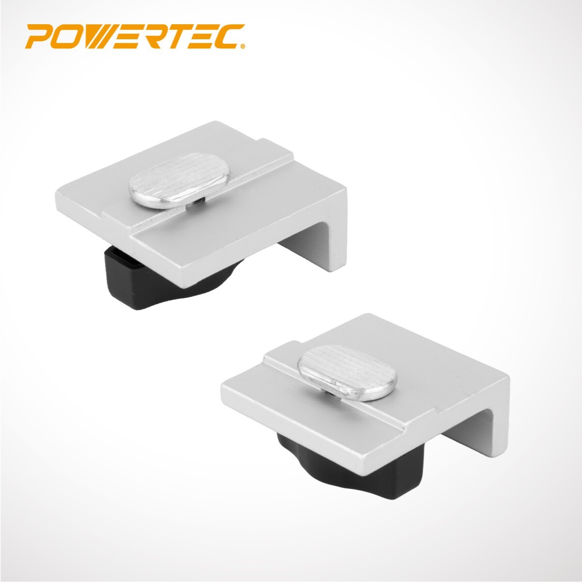 POWERTEC 71799 T-Track Stop Kit 2 Long Stops, 2 Short Stops, 2 InLine Stops, 6PK
