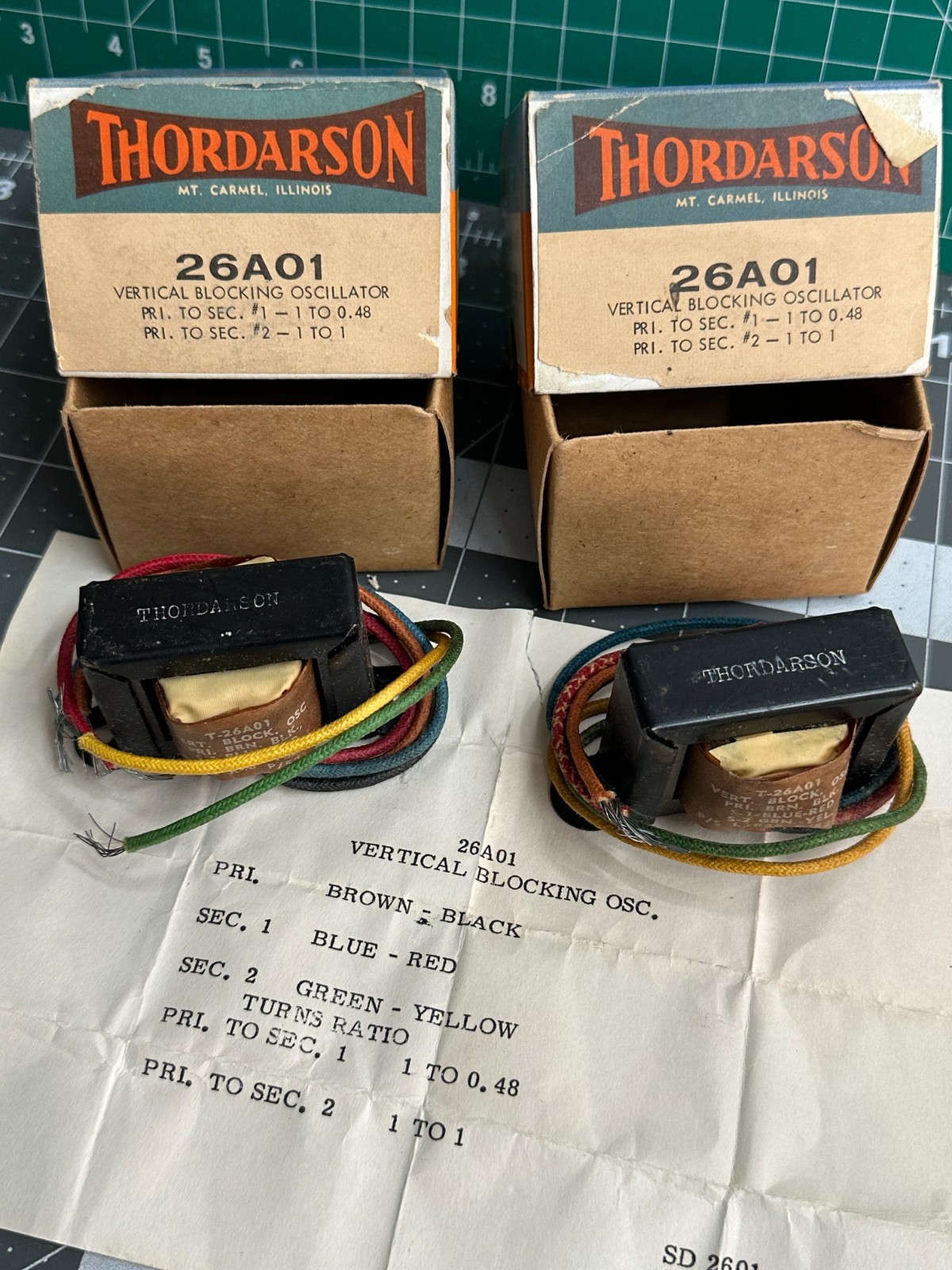 2-pack VINTAGE Thordarson 26A01 VERTICAL BLOCKING OSCILLATOR