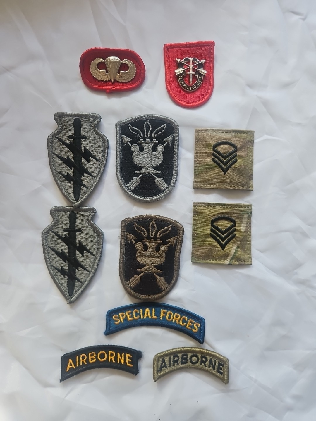US ARMY SPECIAL FORCES AIRBORNE PATCHES  11 PC.