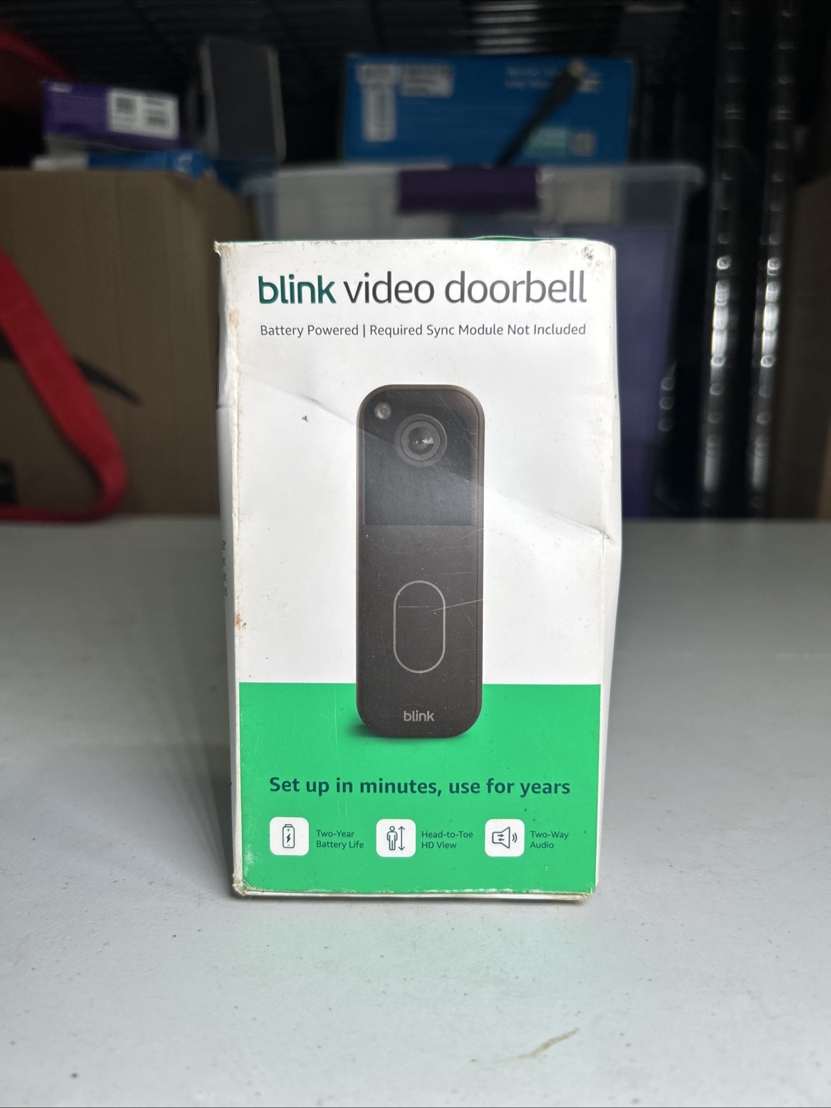 Blink Battery Doorbell Wireless Video Audio New In Box