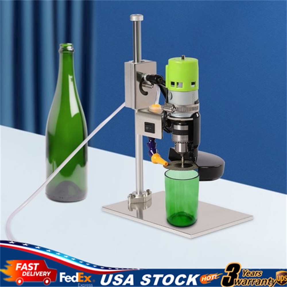 DIY Glass Bottle Cutter Electric Cutting Machine Kit Beer Wine Jar Recycle Tools