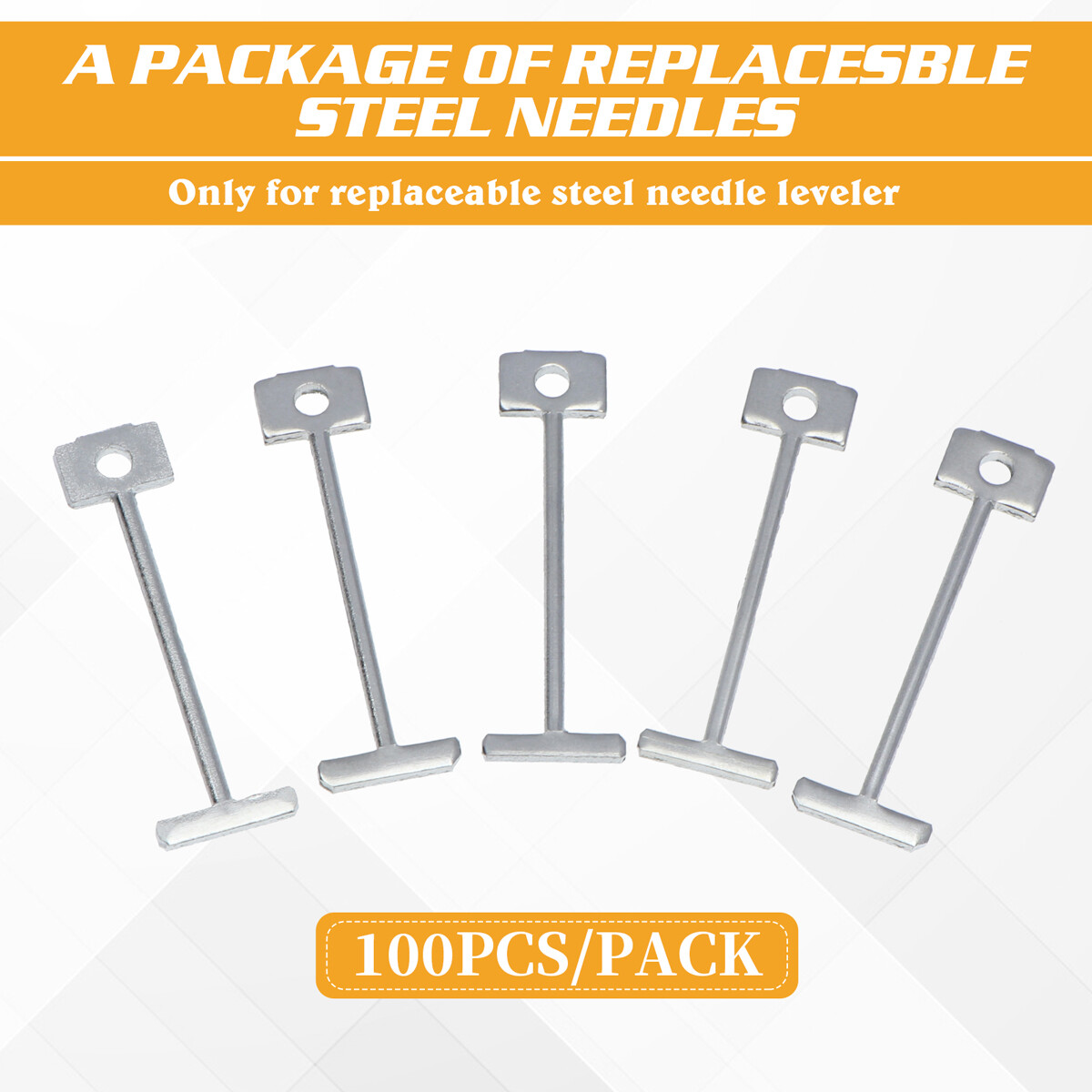 100 pcs Replacement Steel Needles Flooring Wall ReusableTile Leveling System