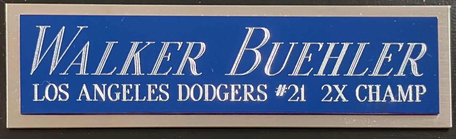 WALKER BUEHLER DODGERS NAMEPLATE Signed AUTOGRAPHED BASEBALL-JERSEY-PHOTO-RUBBER