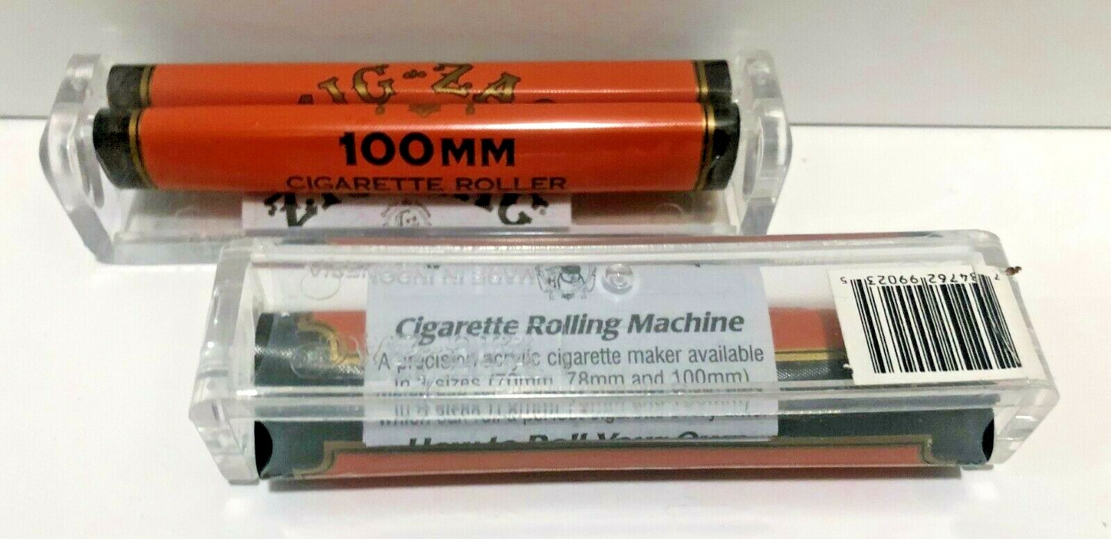 Zig Zag AUTHENTIC Cigarette Rollers/ Rolling Machines x2 100mm *FREE SHIPPING*