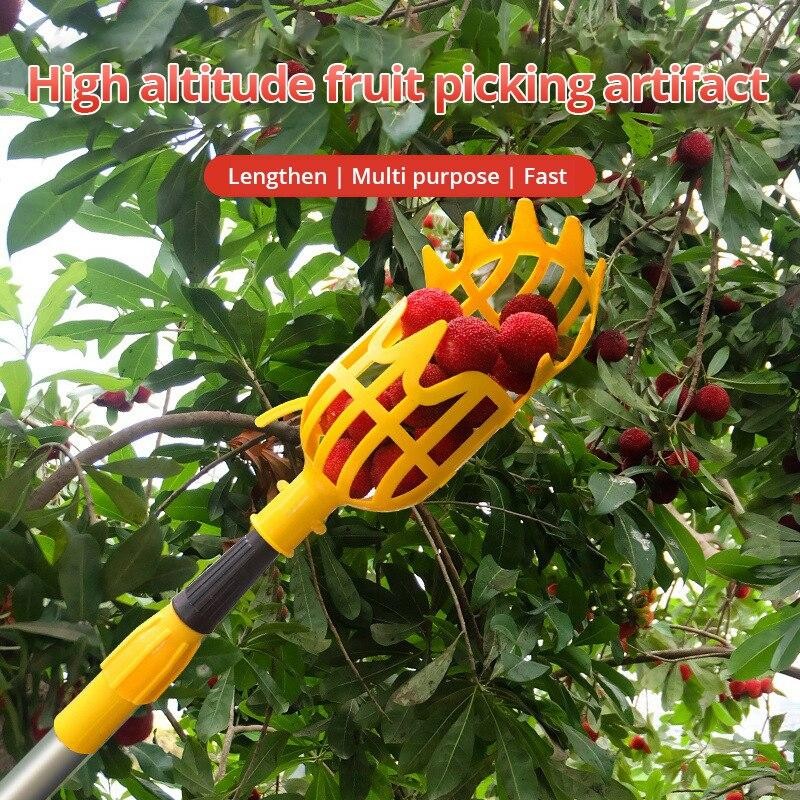 1pc Orange Fruit Picker Lightweight Ergonomic Garden Harvest Tool