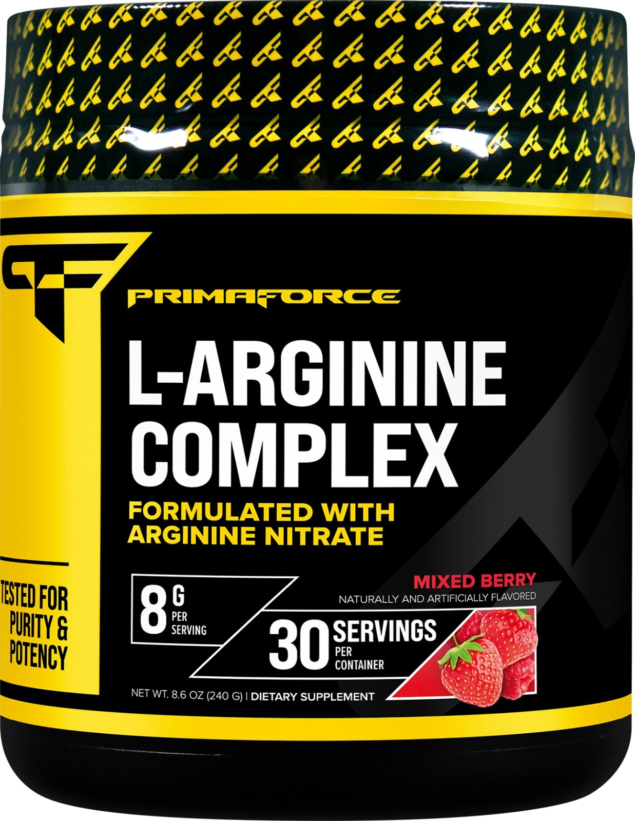 PrimaForce L-Arginine Complex Powder (30 Servings Per Bottle | Mixed Berry)