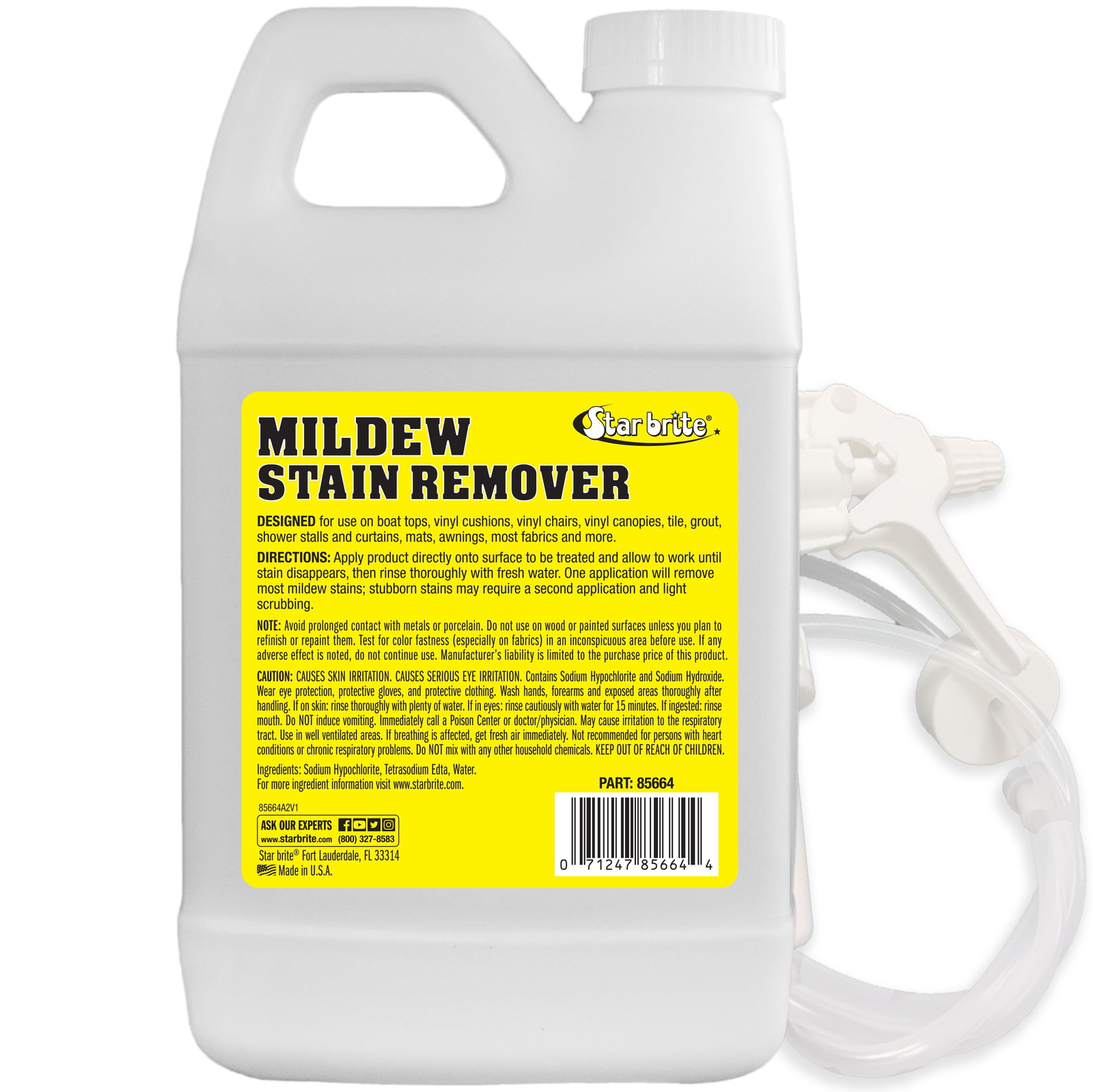 Star Brite Mold & Mildew Stain Remover + Cleaner, 64 oz
