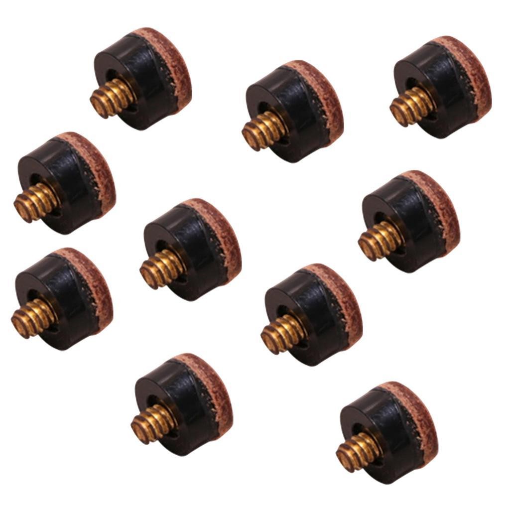 10pcs 12mm Billiards Screw-on Pool Replacement