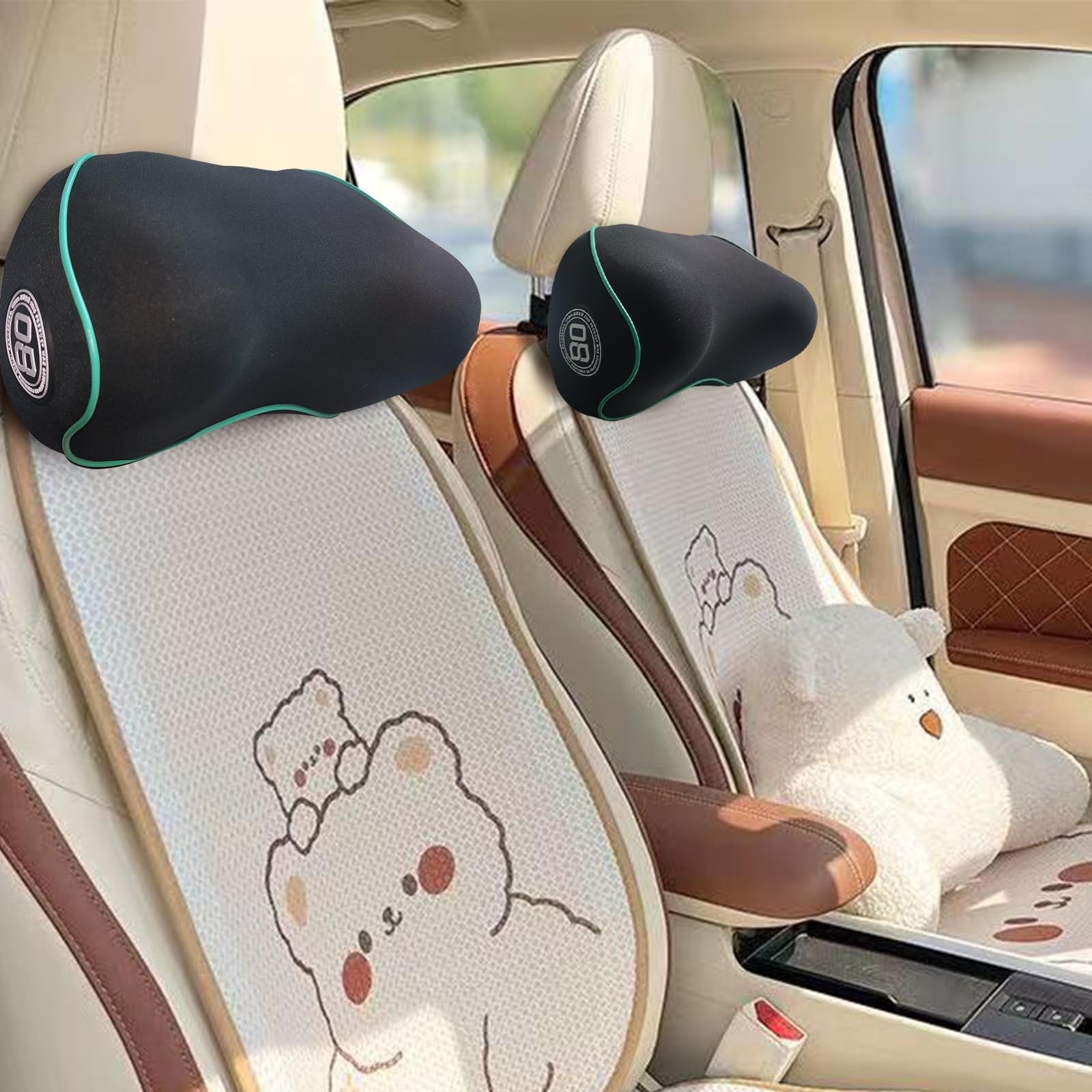 Almohada Para Cuello De Espuma Viscoelastica Con Correa Ajustable Lujo