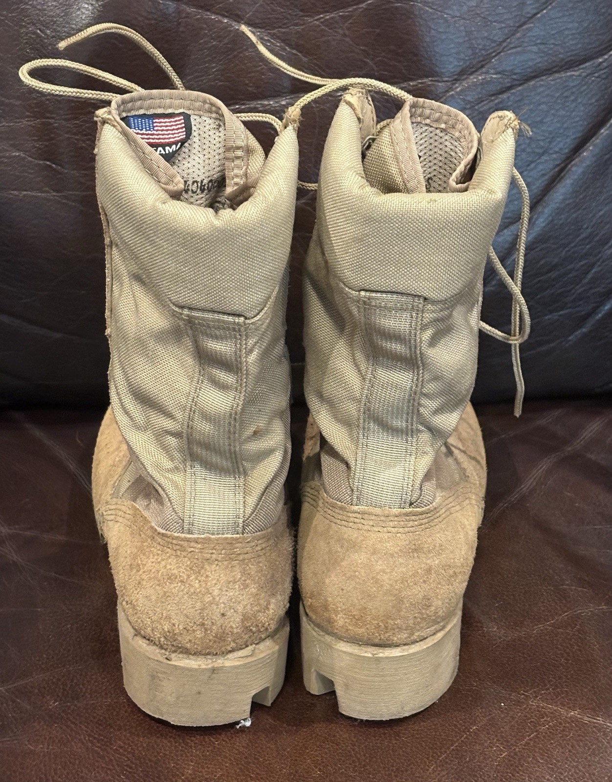 Vintage Altama American Military Gear Tan Desert Combat Boots Size 4 1/2 Wide
