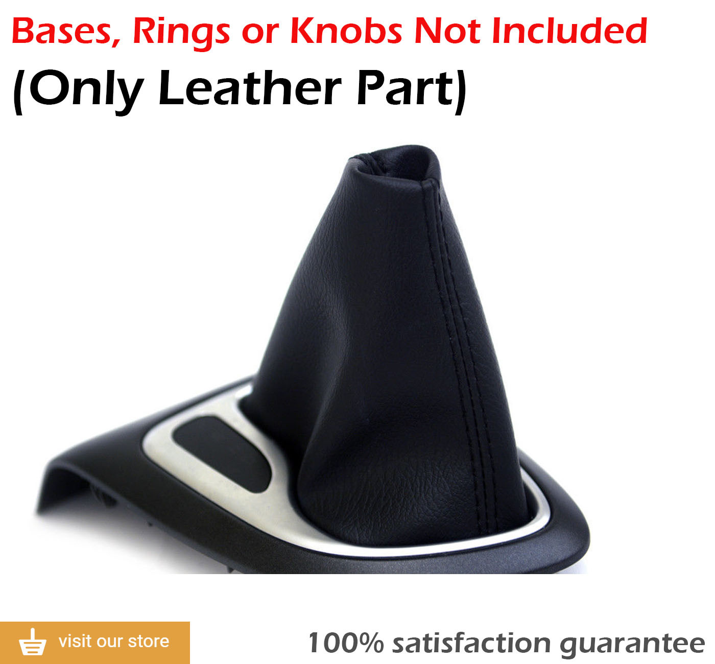 Automatic Shift Boot Replacement Cover PVC Leather for Dodge Dart 13-16 Black