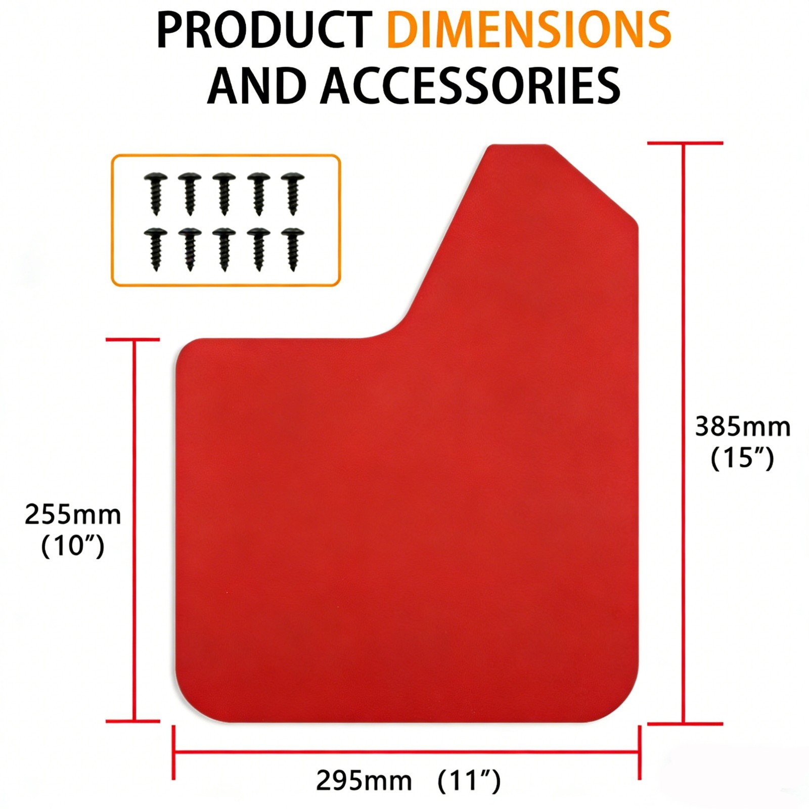 Red Mud Flaps Splash Guards Front Rear Mudguards For Subaru Impreza Hatchback