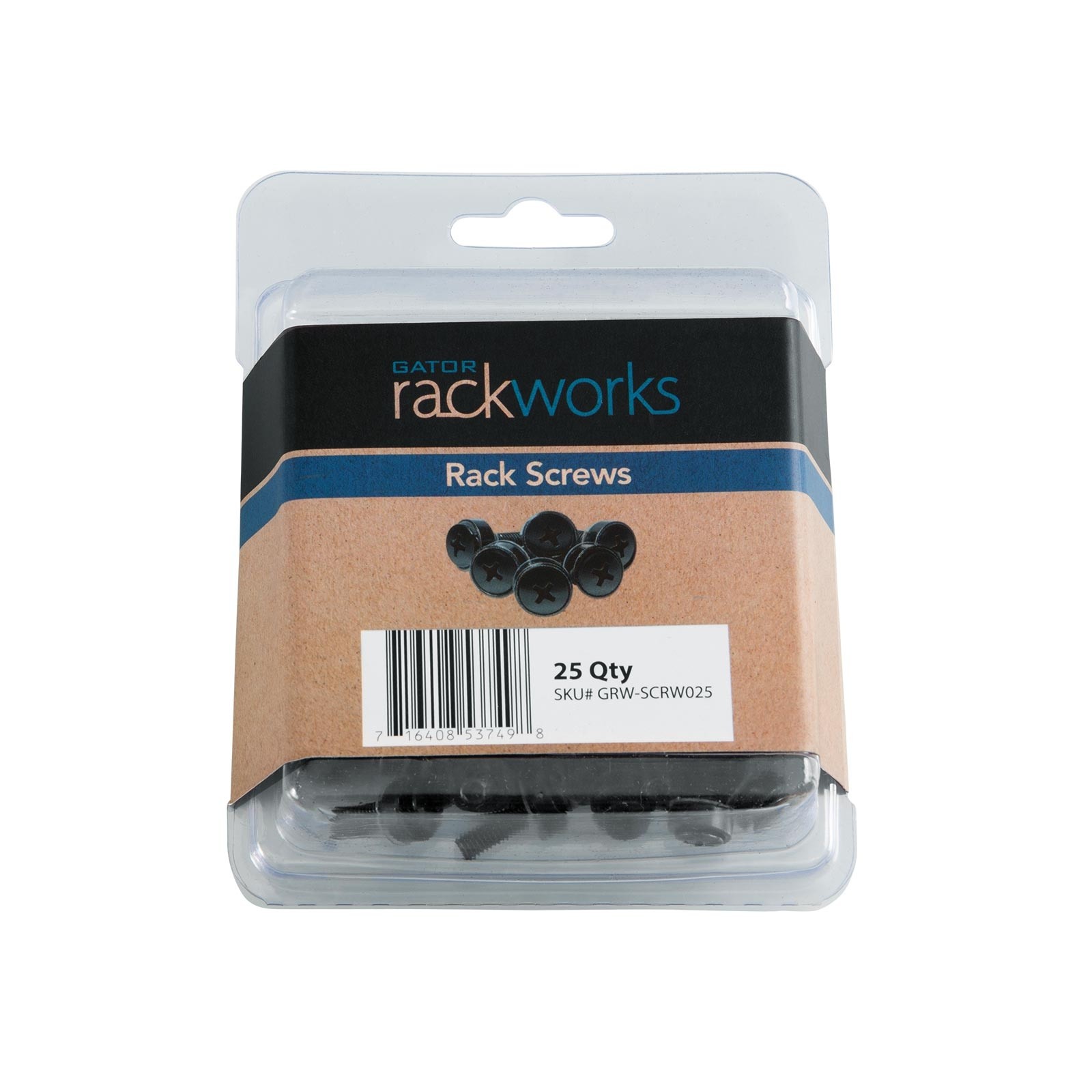 Gator Cases GRW-SCRW025 Hardware Rack Screws (25 pack) 2-Pack