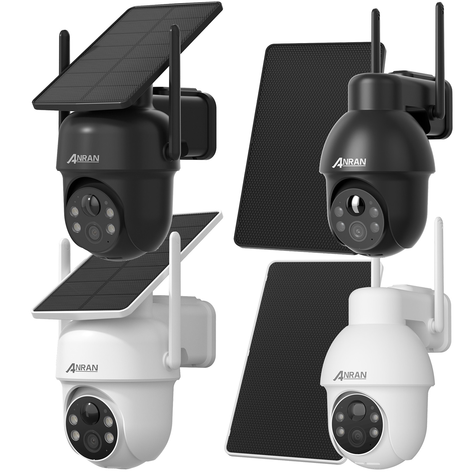 ANRAN Wireless Security Camera System Outdoor WiFi 5MP Solar Battery Home IP65