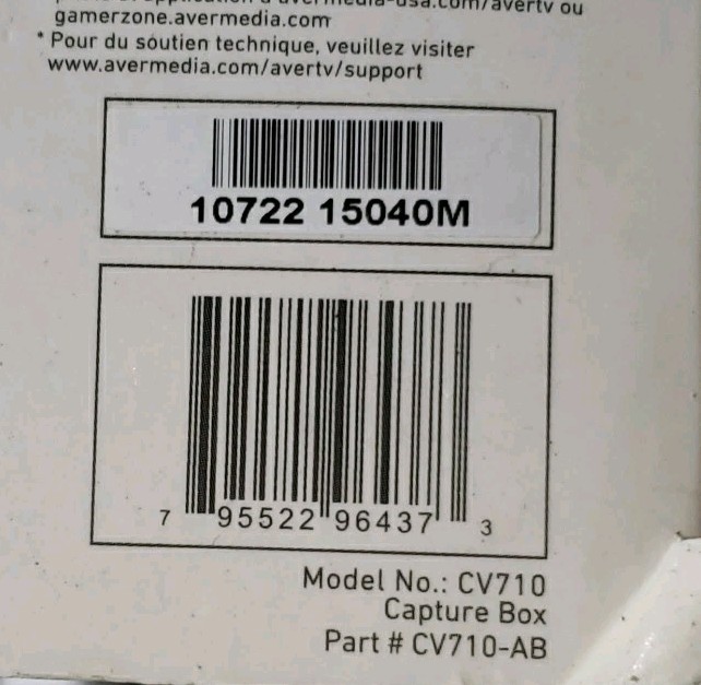 AverMedia ExtremeCap U3 CV710 Capture Device