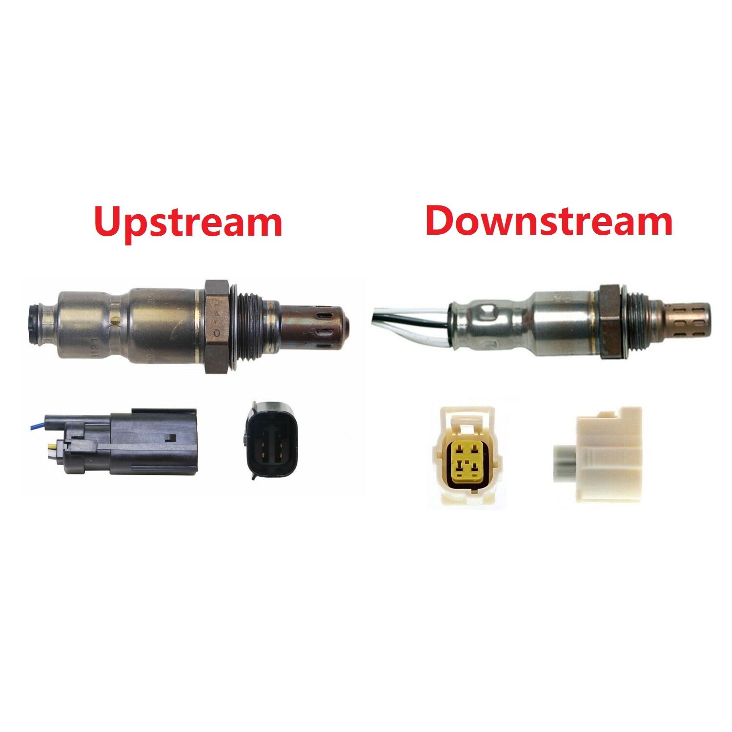 2Pcs Upper+Lower Oxygen 02 Sensor For Dodge Dart 2.4L L4 2013 2014 2015 2016