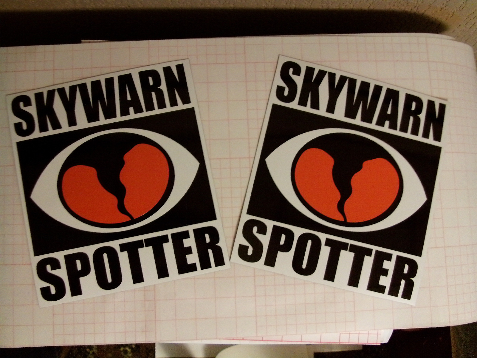 TWO 8 x 9 SKYWARN SPOTTER Magnetic Custom NWS Storm chaser NOAA HAM Sign  ecom