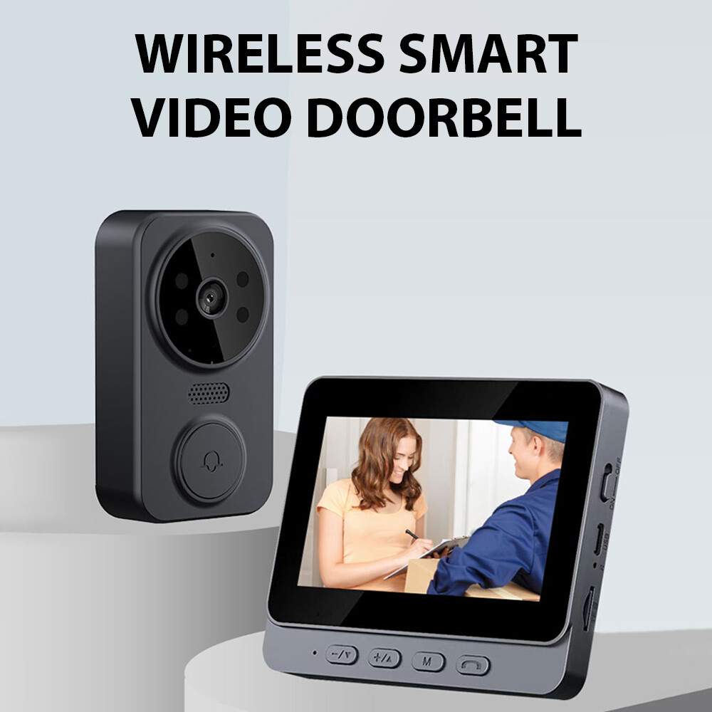 2.4G Wireless Smart Visual Intercom Video Doorbell Camera Monitor for Home T1N8