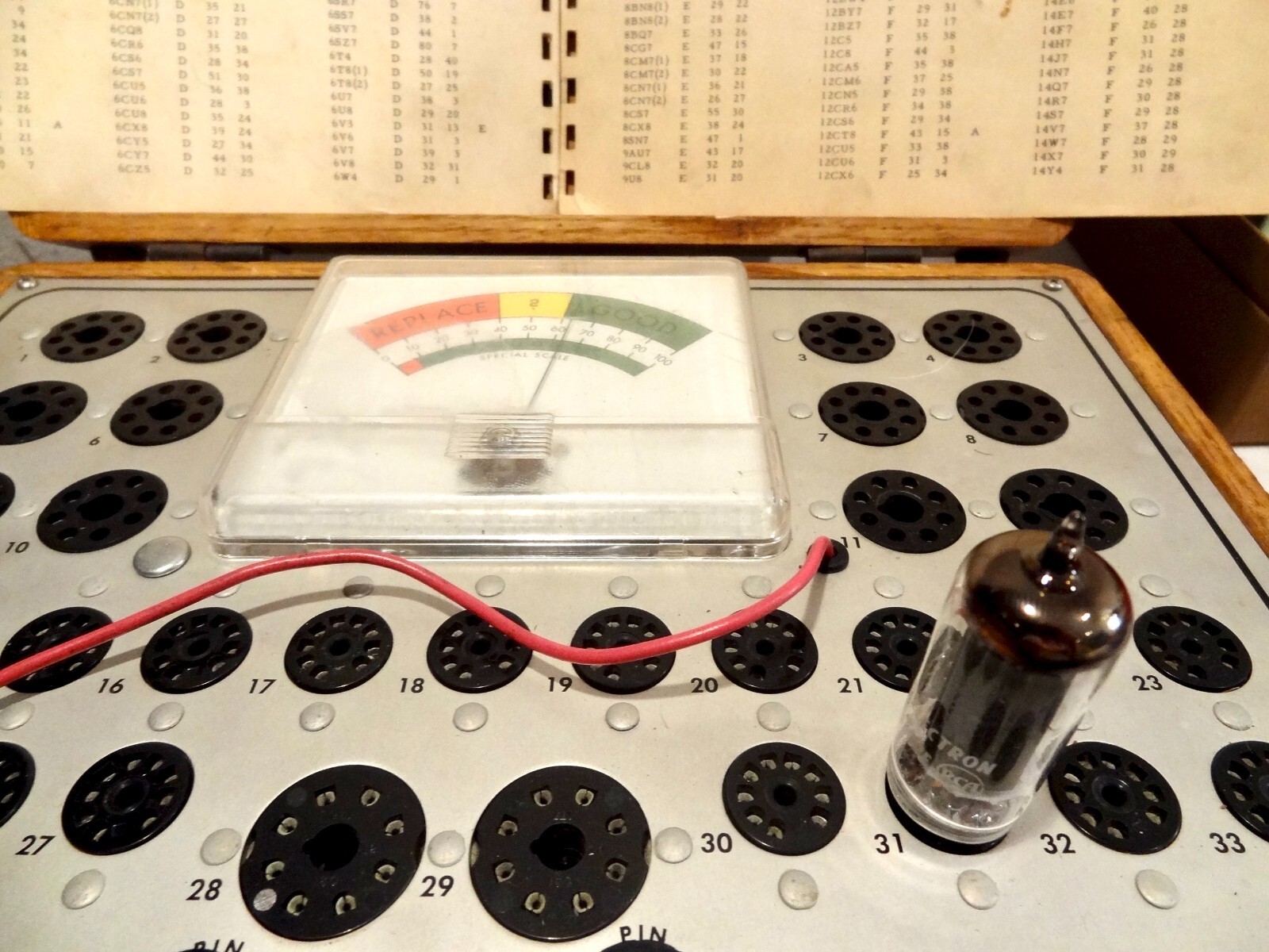 Vintage RCA 6CL6 Vacuum Tube, FC1 Tested, Good