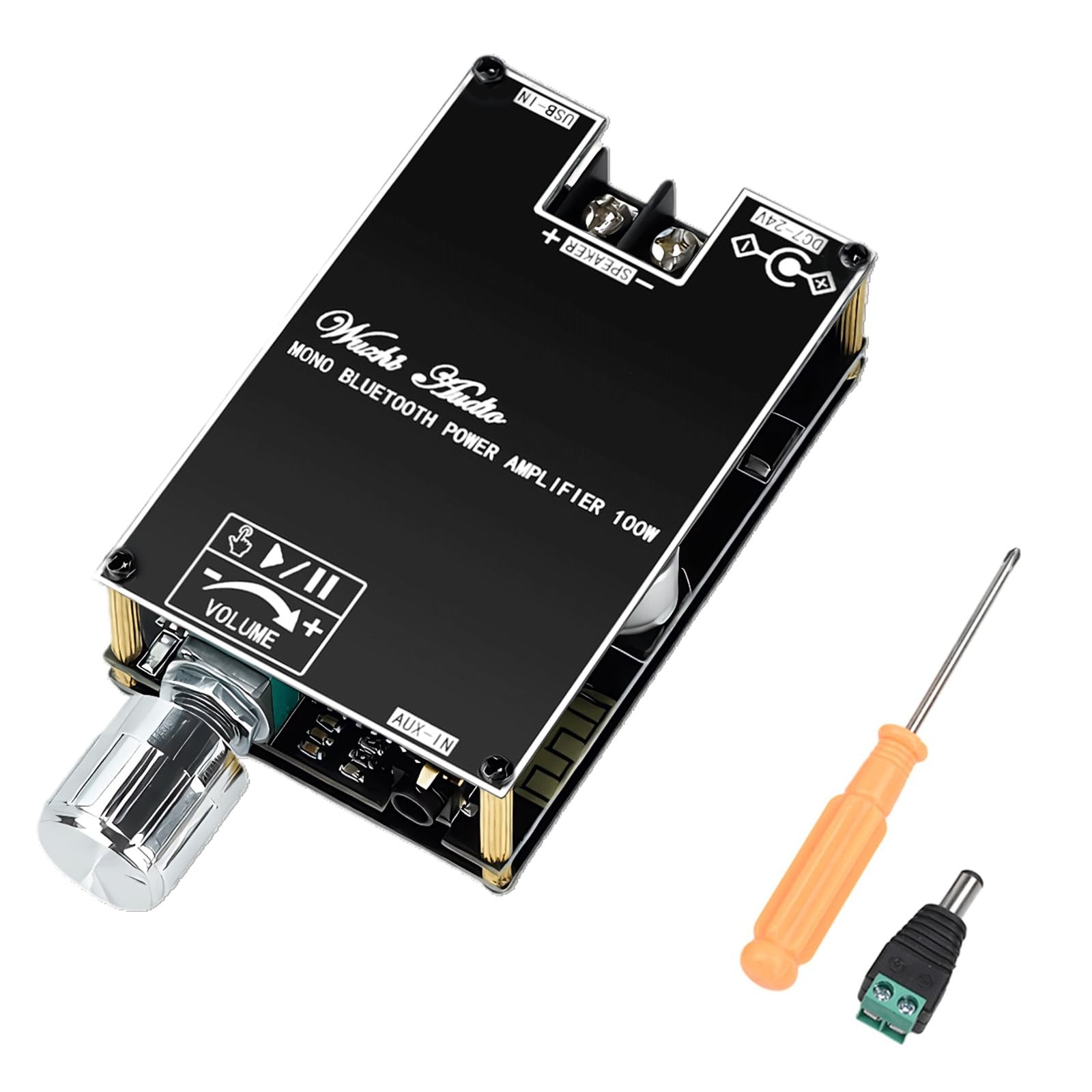 ZK-1001B Bluetooth Amp Board, 100W Power Output,BT 5.0 AMP Board black1-1001B
