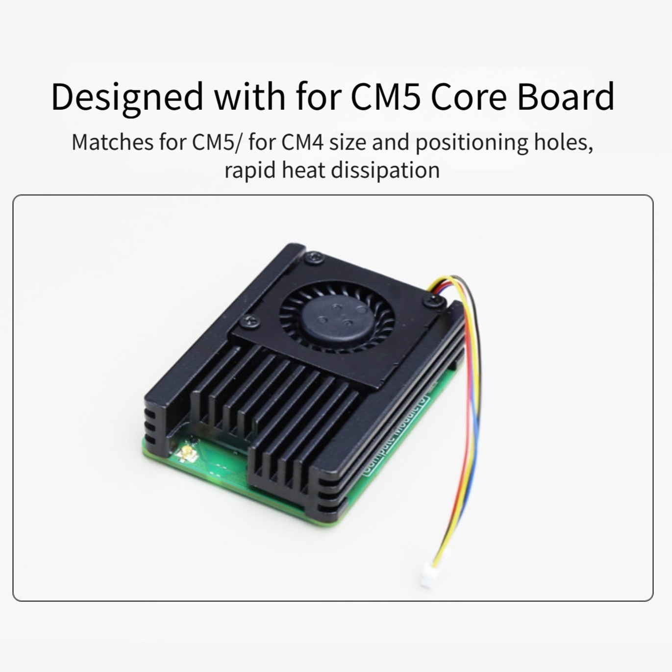 Low Noise Cooling Fan for For RASPBERRY Pi CM5 with Automatic For PWM Control
