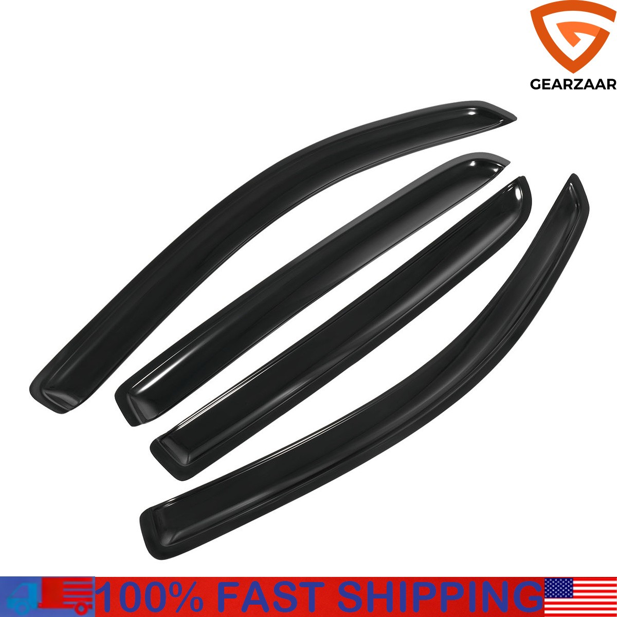 Window Visors For Toyota Tacoma Black In Channel 4PCS Deflector In-Channel