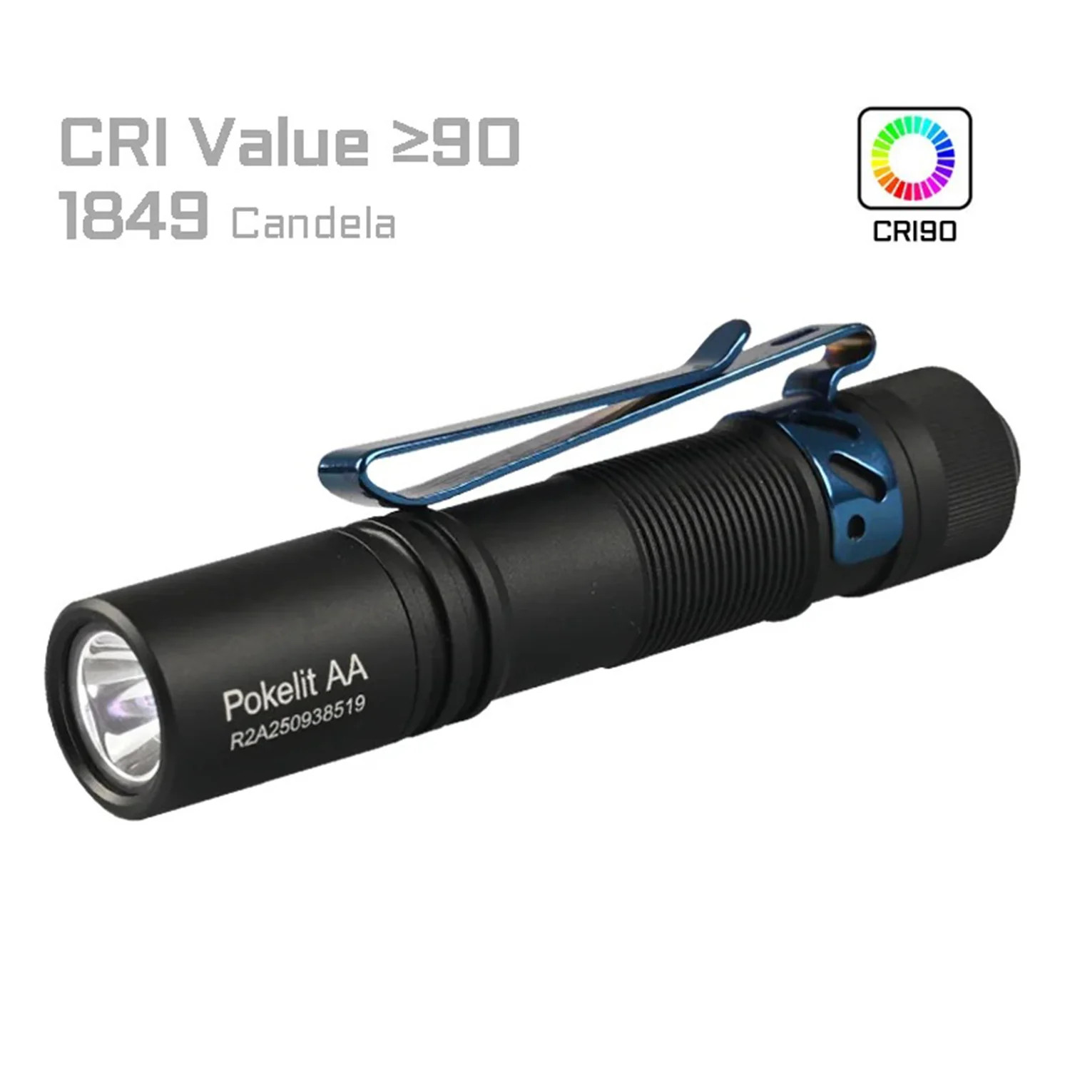 Acebeam Pokelit AA Mini EDC Flashlight 550 Lumens USB-C Rechargeable High CRI