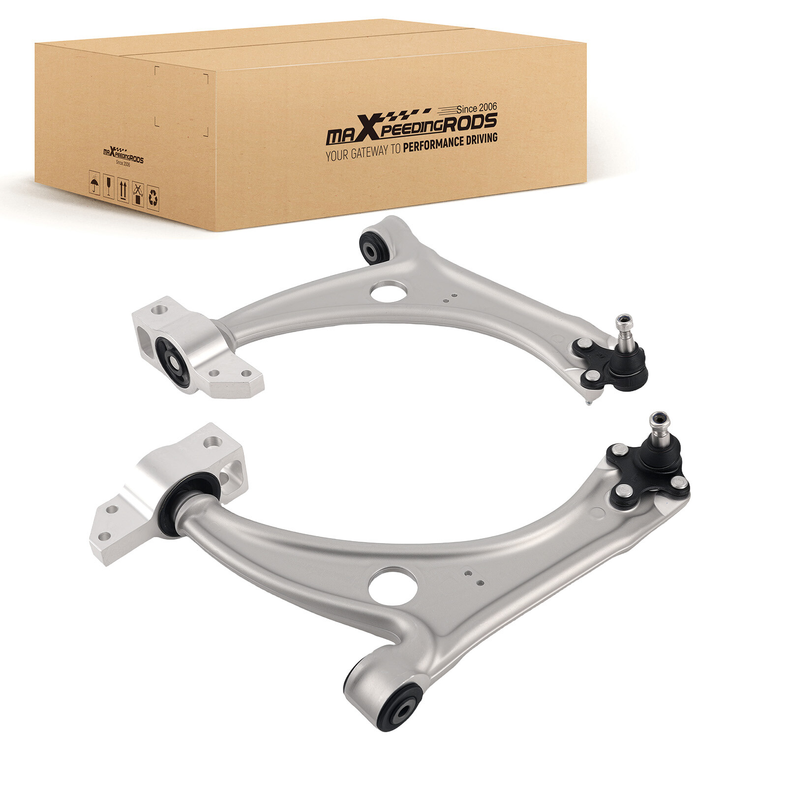 2pcs Front Lower Control Arms w/ Ball Joints for Volkswagen Tiguan CC 2009-2017