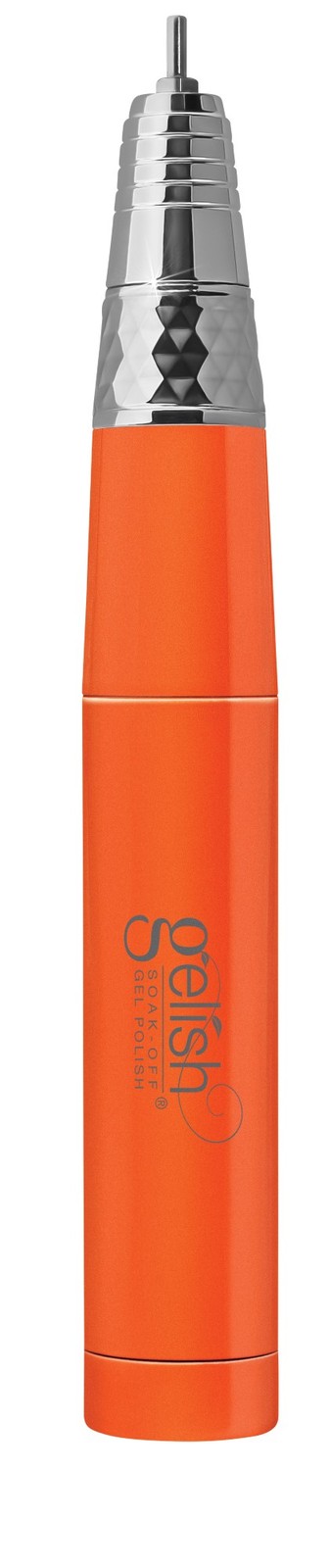 Gelish Cordless Go File - Includes Dock & Handpiece, Neon Orange