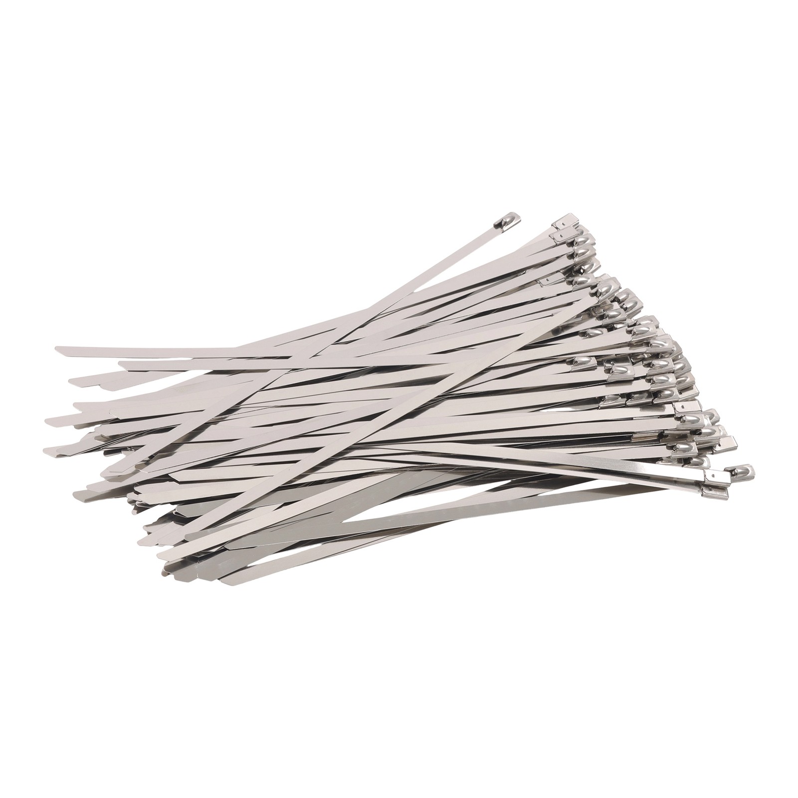 5.9" Zip Ties 304 Stainless Steel Cable Ties 220lb Strength Self Locking 500 Pcs
