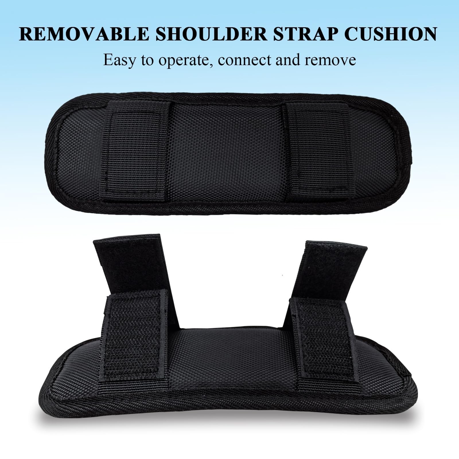Soft Shoulder Strap Pad, Breathable & Removable Backpack Strap Pads for Bag S...
