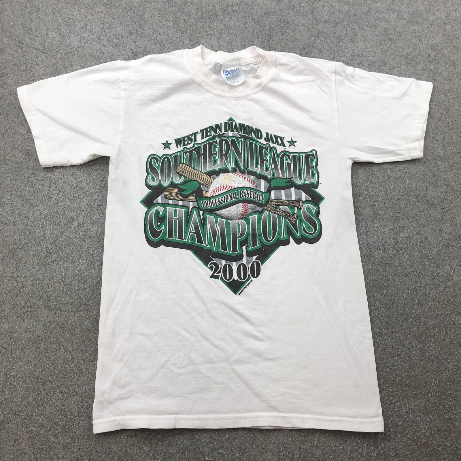 Vintage West Tenn Diamond Jaxx Shirt Mens Small Baseball Southern Lg Champs 2000
