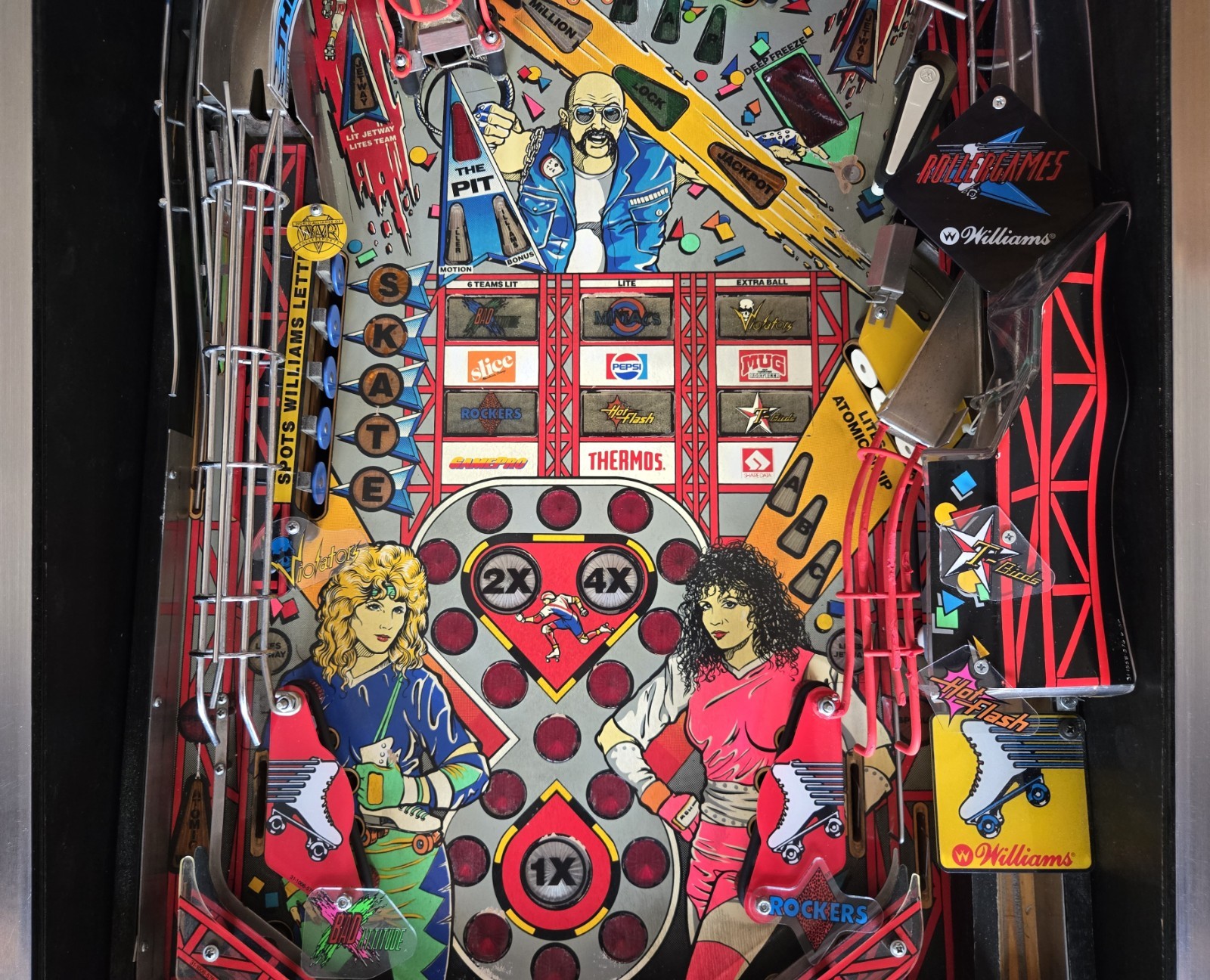 Refurbished Rollergames Pinball Machine (Williams) 1990