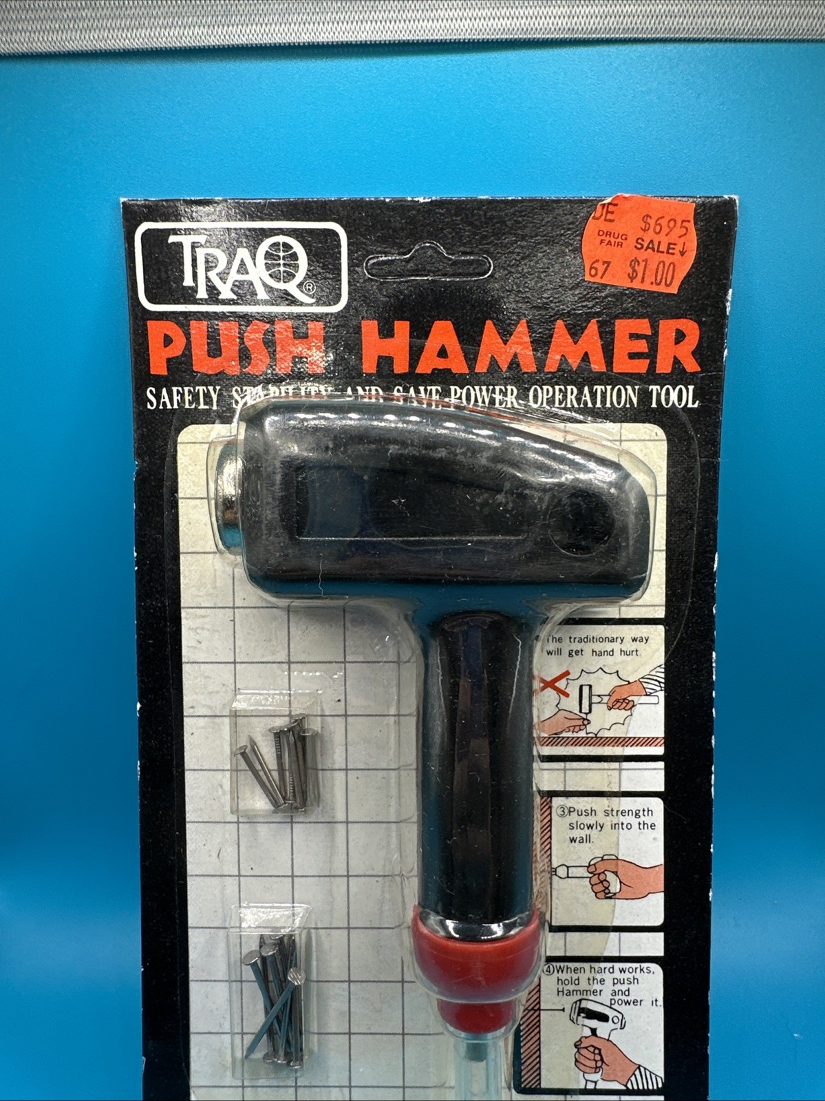 Traq Vintage Push Hammer New In Package
