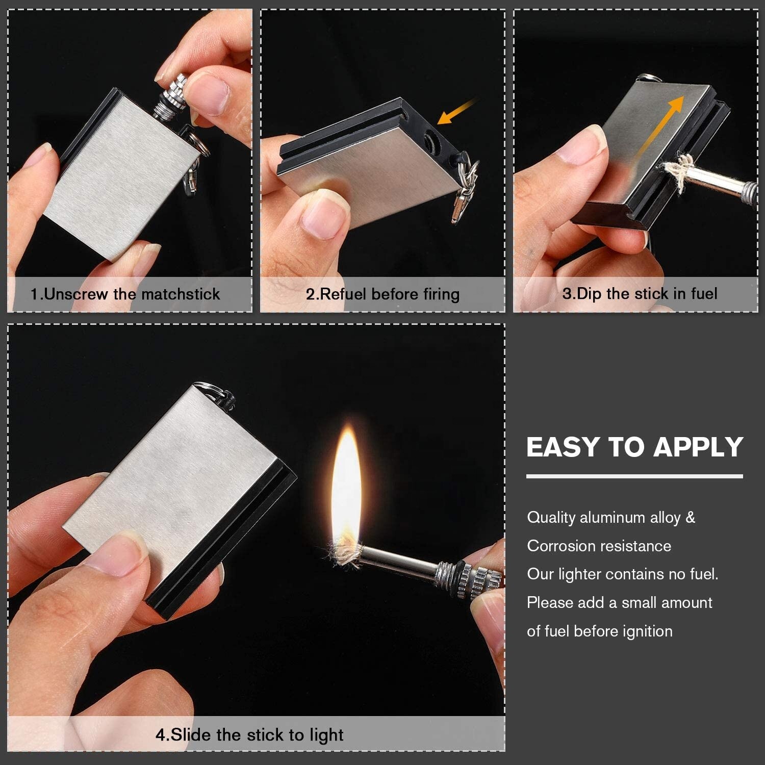 Lot 5 or More Permanent Match Lighter Waterproof Camping Metal Striker Survival