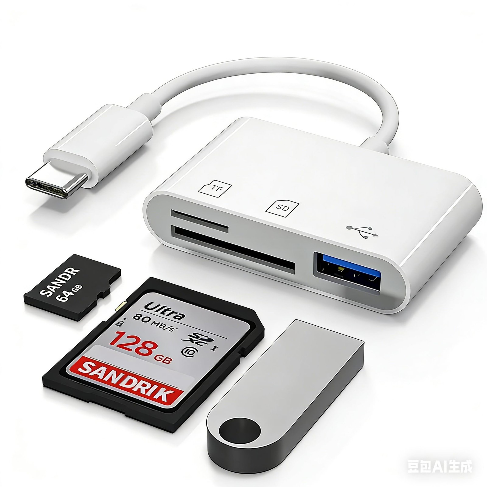 USB C SD Card Reader for iPhone 17e 17 16 15 Pro Max C