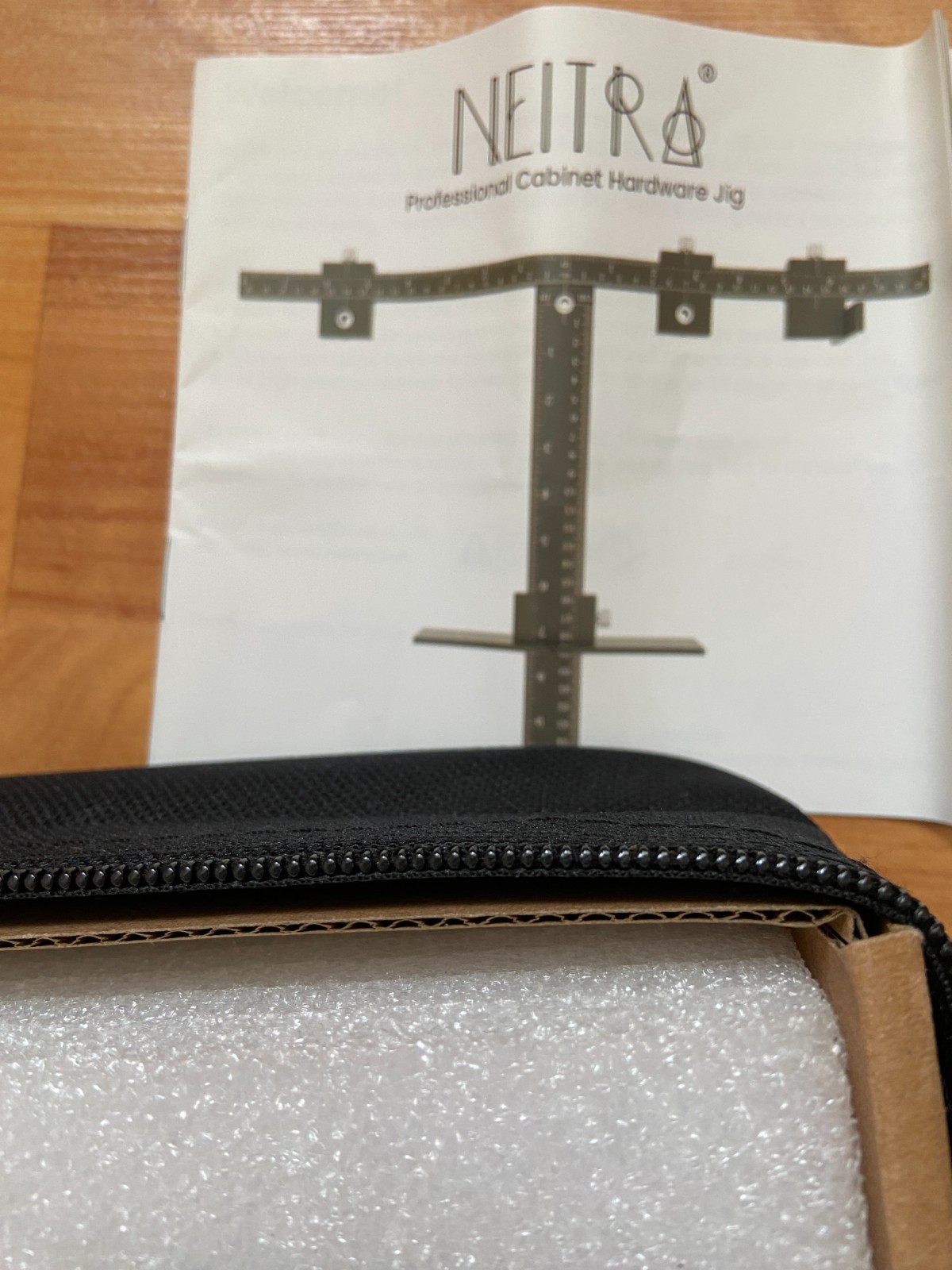 Neitra Professional Cabinet Hardware Jig w/ zippered case