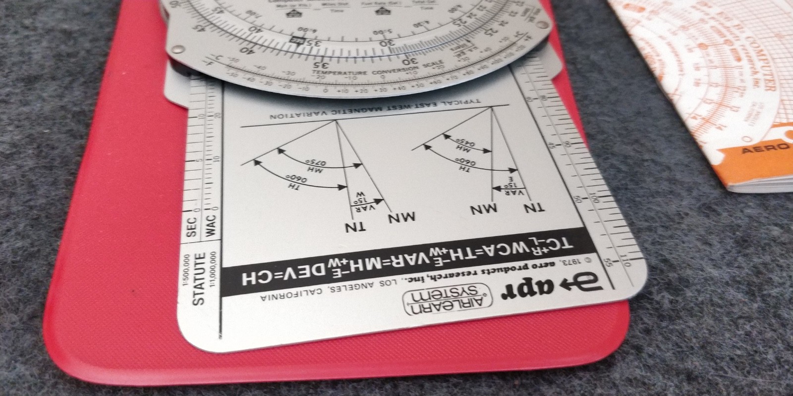APR E6-B Flight Computer Complete Instruction Manual Aero Products + Case - EXC