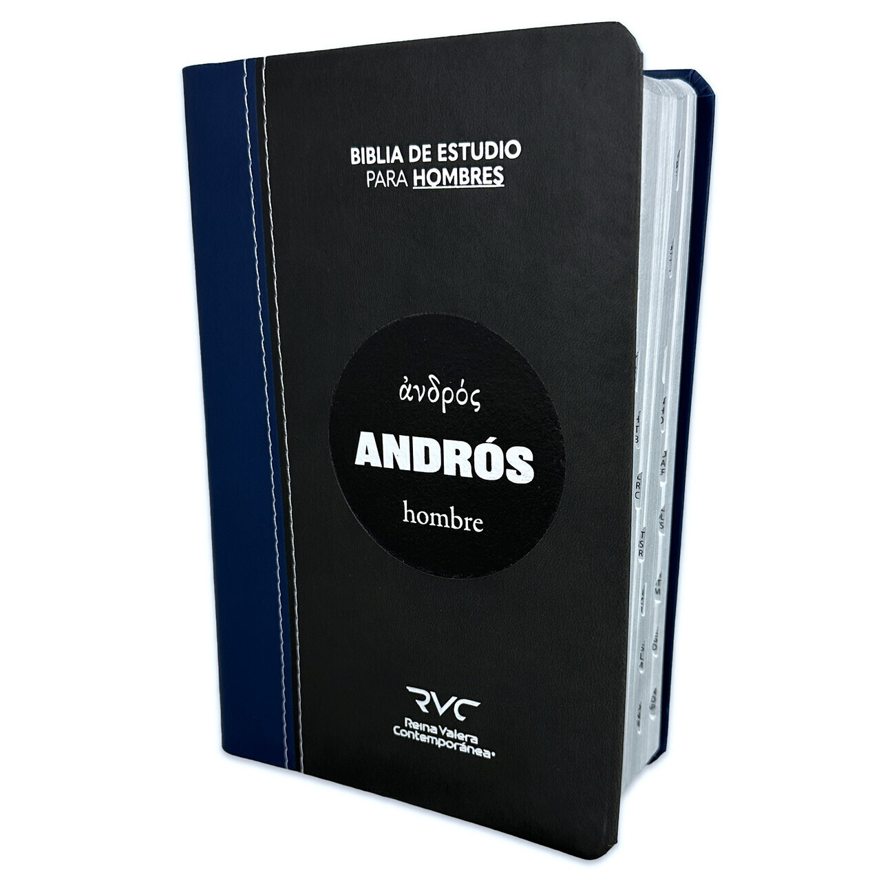 Biblia de Estudio para Hombres Reina-Valera Contemporánea imi piel con indice