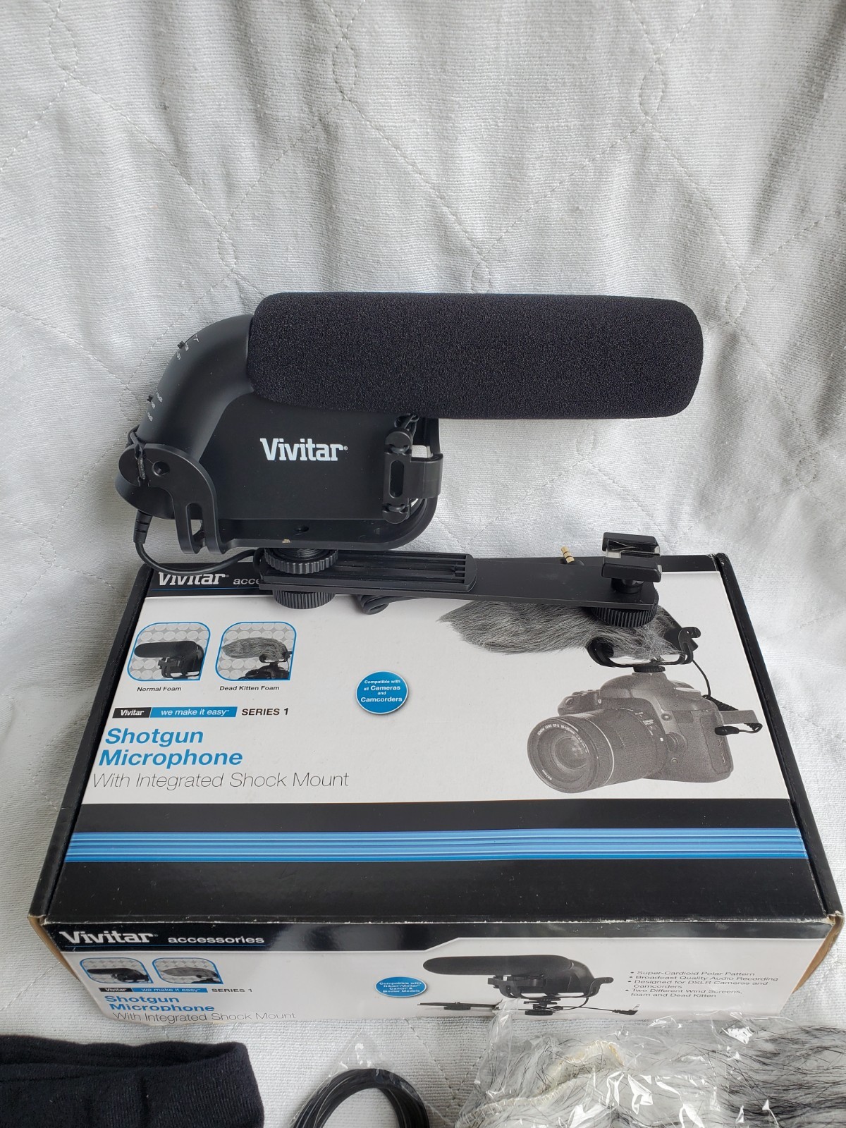 Vivitar Shotgun Microphone with Integrated Shock Mount Series 1 Untested